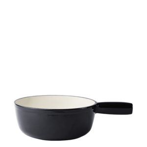 Fekete zománcozott öntöttvas fondüedény ø 22 cm – Jupiter Lunasol - 601295 kép