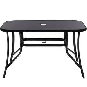 Springos kerti Asztal 120x70x70cm - Fekete kép