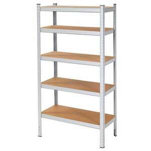 Springos fém Ipari Polc MDF lapokkal 180x90x30cm - 875kg teherbírás kép