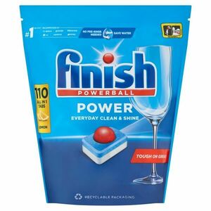 Finish Power All in 1 Lemon Mosogatógép tabletta 110db + Ajándék... kép