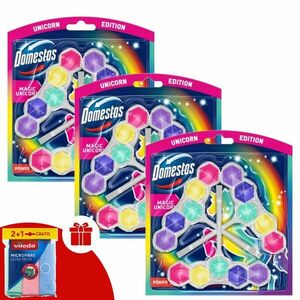 Domestos Power5 WC frissítő blokk Magic Unicorn (9x50g) + Ajándék... kép