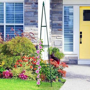 LUARO kerti pergola virágállvány mászó rózsákhoz fém piramis kép