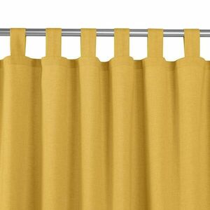 Sötétítő függöny CARMENA mustársárga pántok 10 cm fonott 140x300 HOMEDE kép