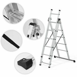 ModernHome 3x7 multifunkcionális alumínium Létra (150kg) kép