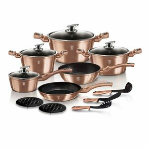 Berlinger BH-1224NN Haus Rose Gold Metallic Line 15 részes Edénykészlet kép