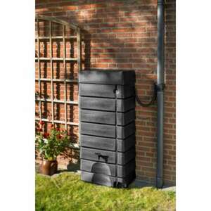 Esővízgyűjtő, fali, 276 l, antracit, 134, 5x58, 5x39, 5cm kép