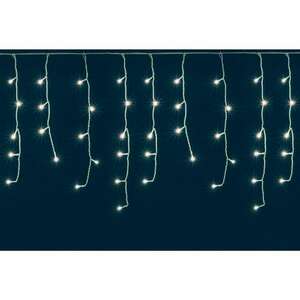 Hideg fehér, vezetékes LED Fényfüggöny 50db izzóval 2, 3m kép