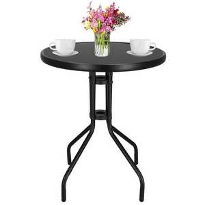 Springos kerti Asztal 60x70cm - Fekete kép