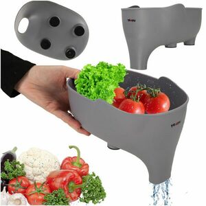 Mosogató szűrő szűrő lefolyó tál tölcsérrel konyhai szervező elefánt kép