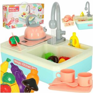 Gyermek mosdókagyló tartozékokkal XXL kék kép