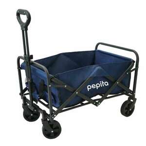 Pepita összecsukható Kézikocsi állítható fogantyúval - sötétkék kép