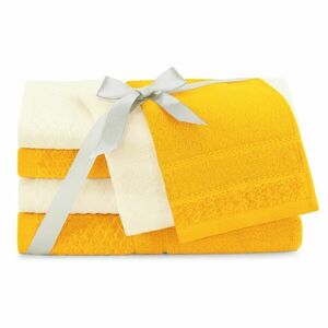 Törölköző RUBRUM sárga 2*30x50+2*50x90+2*70x130 AmeliaHome kép