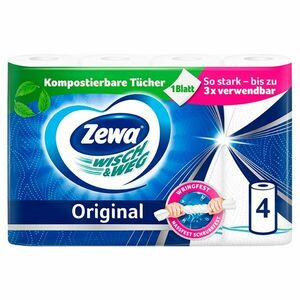 Zewa Wisch & Weg Original 2 rétegű Papírtörlő 4 tekercs kép