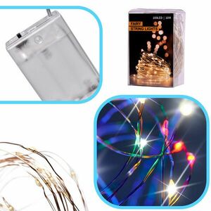 LED dekoratív drót lámpák 10m 100LED több színű kép