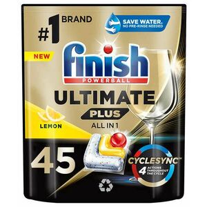 Finish Ultimate Plus All in 1 Lemon Mosogatógép kapszula 45db + A... kép
