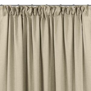 Sötétítő függöny CARMENA bézs sárkány függönybehúzó szalag átláts... kép