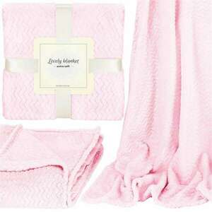 Springos meleg pléd, 70x160 cm - Rózsaszín kép