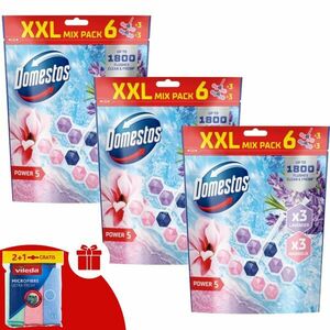 Domestos Power5 WC frissítő blokk mix Magnolia & Lavender (18... kép