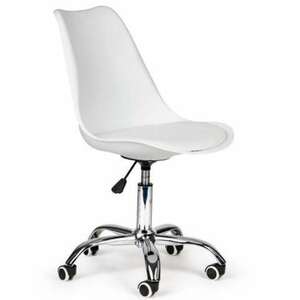 ModernHOME Chrome Irodai forgószék párnával - fehér (PC-009-W) kép