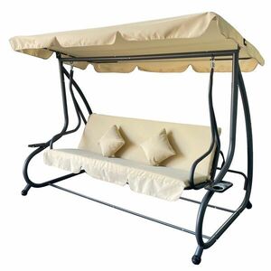 Pepita Relax Plus 4 személyes, dönthető kerti Hintaágy pohártartó... kép