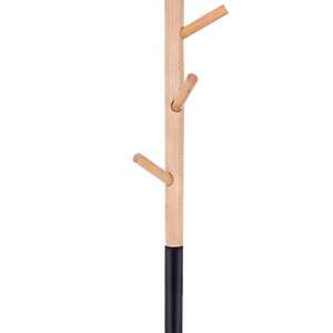 Springos Kabátállvány 180cm - Barna, Fekete kép