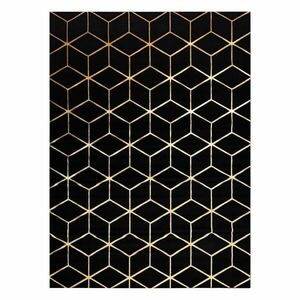 Szőnyeg MOSSE HEXAGON 2 fekete 80x150 kép