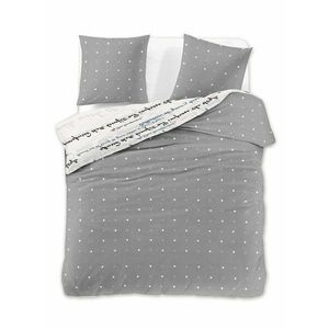 Ágynemű DUCATO szürke nyomott motívum modern 200x220+80x80*2 DecoKing kép