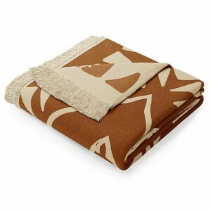 Takaró ZARIA barna nyomott 150x200 kép