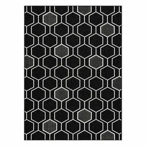 Szőnyeg WINK HEXAGON fekete 140x200 kép