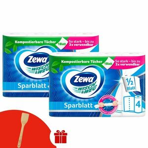 Zewa Wisch & Weg Sparblatt 2 rétegű Háztartási papírtörlő 2x4... kép