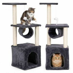 Petsi 4 szintes macska szórakoztató központ és Kaparófa 94cm - Sö... kép