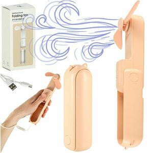 Asztali ventilátor mini kézi összecsukható ventilátor hordozható... kép