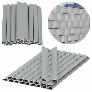 Springos 20 db-os Rögzítőkapcsok kerítésszalaghoz, 19cm - Világosszürke kép