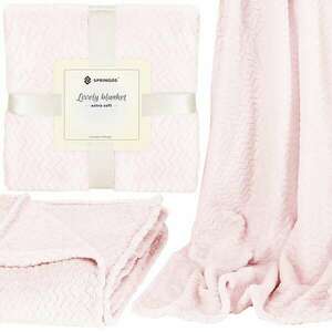 Springos meleg pléd, 160x200 cm - Rózsaszín kép