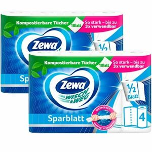 Zewa Wisch & Weg Sparblatt 2 rétegű Háztartási papírtörlő 2x4... kép