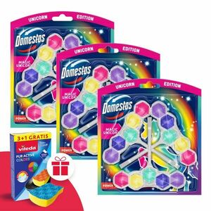 Domestos Power5 WC frissítő blokk Magic Unicorn (9x50g) + Ajándék... kép