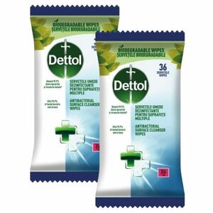 Dettol antibakteriális nedves Törlőkendő 36db kép
