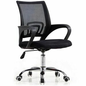 Retoo irodai Forgószék, 150kg teherbírással - Fekete kép