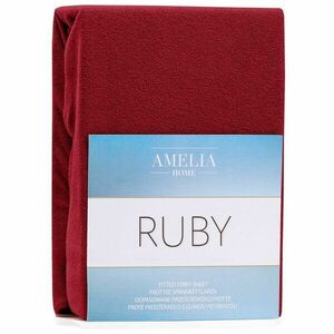 Lepedő RUBY bordó frottír 120-140x200 AmeliaHome kép