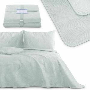 Ágytakaró PALSHA szürke sima modern bársony, poliészter 260x280 A... kép