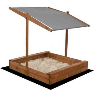 Dechland impregnált fa Homokozó paddal és árnyékoló tetővel 120x1... kép