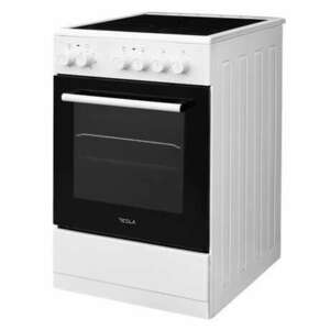 Tesla CV5400SW Szabadon álló tűzhely, fehér, kerámialapos kép