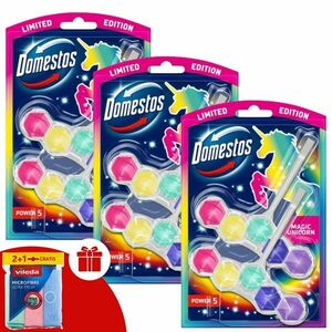 Domestos Power5 WC frissítő blokk Magic Unicorn (6x50g) + Ajándék... kép
