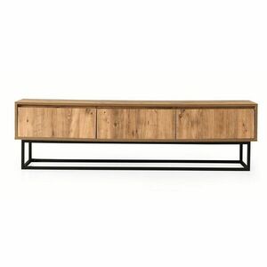 TV állvány, fém lábazattal, fa - VAYANA - Butopêa kép