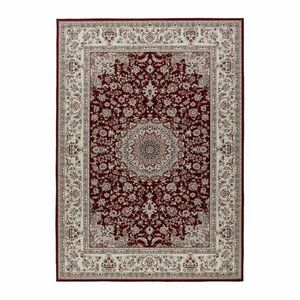 Szőnyeg, klasszikus, virág mintás, piros - fehér, poliészter, 80x150 cm - BOHEME ROYALE - Butopêa kép