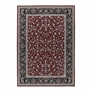 Szőnyeg, klasszikus, virág mintás, piros - fekete, poliészter, 200x290 cm - MILLE ET UNE NUITS - Butopêa kép