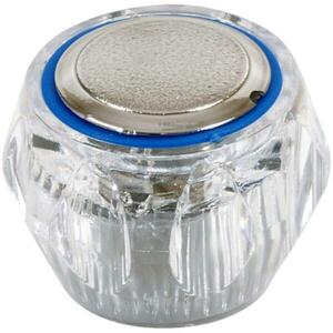 Átlátszó csapgomb kék és piros, 15 bordás kép