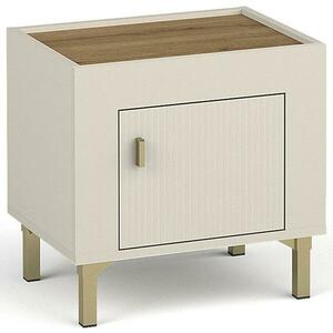 Éjjeliszekrény Mossa M11 tölgy whisky/cashmere kép