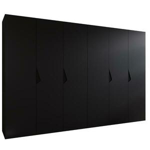 Szekrény Sandi 1-300 (2x150) fekete/fekete kép