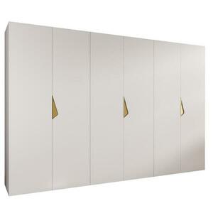 Szekrény Sandi 1-300 (3x100) fehér/arany kép